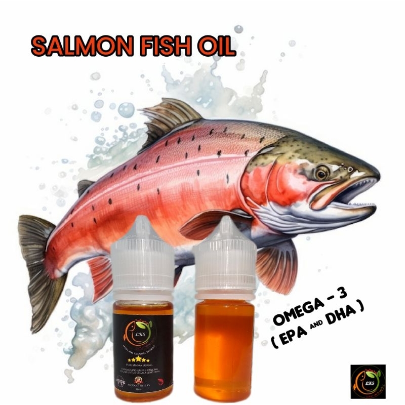 

Minyak Ikan Salmon / Salmon Fish Oil campuran umpan ikan, udang, burung dan anabul