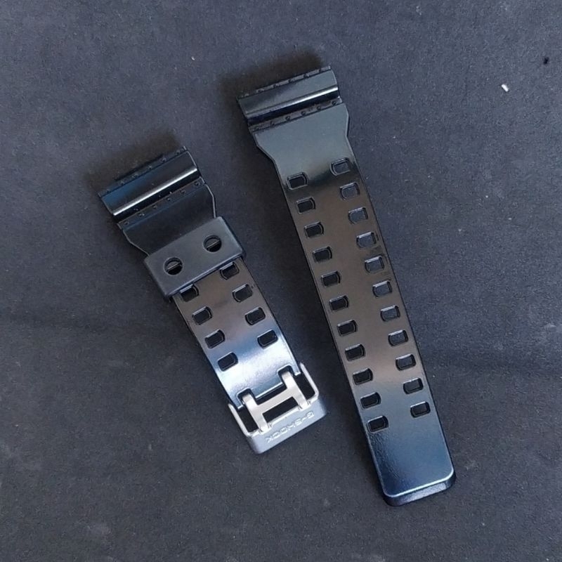 CASIO G - SHOCK GA - 100CF ( ORIGINAL PART REPLACEMENT STRAP BLACK GLOSSY )