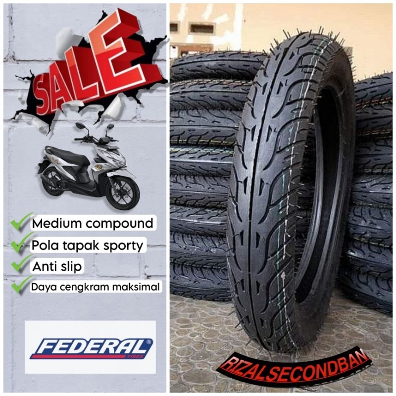 Ban honda 90/90 r14 tubeless ban belakang Vario beat spacy mio dll Ban luar segala jenis motor metik