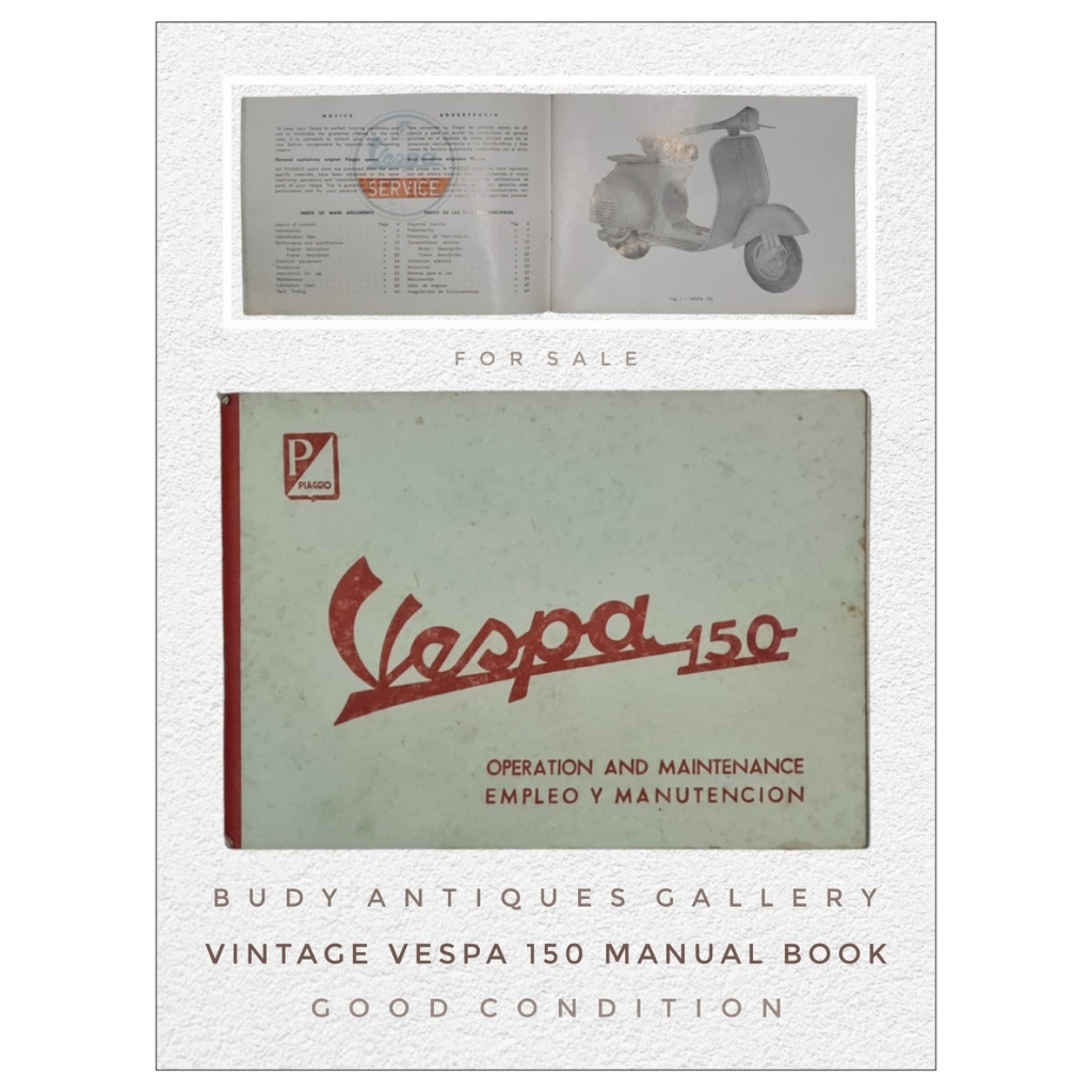 Manual Book Vespa 150 - Good Condition