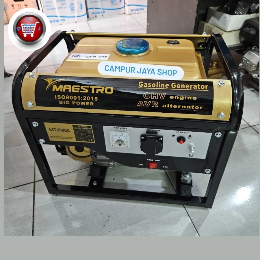 Mesin Generator Maestro Mt2500C Genset Bensin 1350 Watt