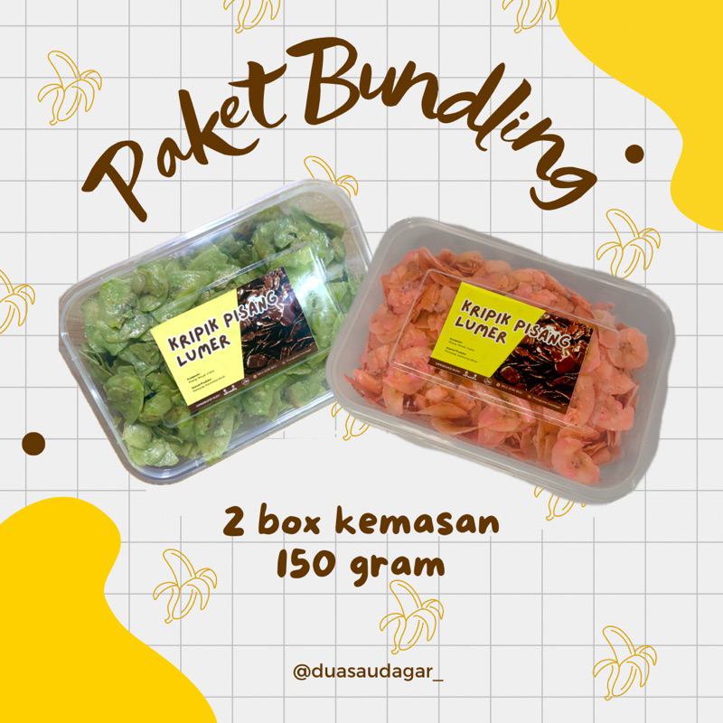 

KRIPIK PISANG LUMER PAKET BUNDLING 2 box | 150 gram