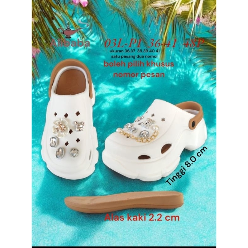 Sandal Baim Terbaru 2024 Sandal Wanita Dewasa Tinggi Sandal Viral Perempan hak Tinggi