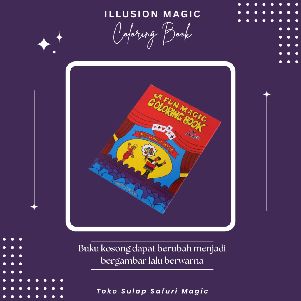 Alat Sulap Coloring Book - Sulap Buku Ajaib - Sulap Buku Mewarnai - Buku Ajaib - Toko Sulap