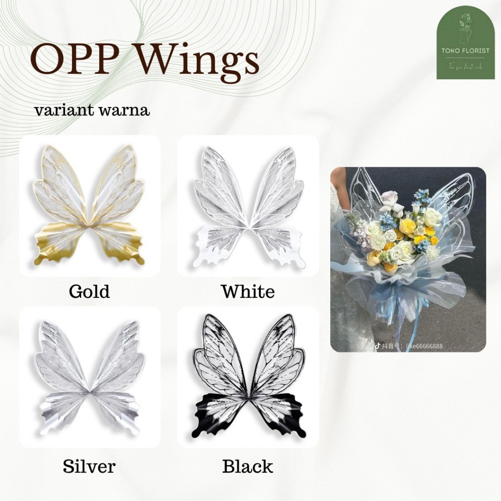 

GROSIR OPP Wings Butterfly (10 SET)