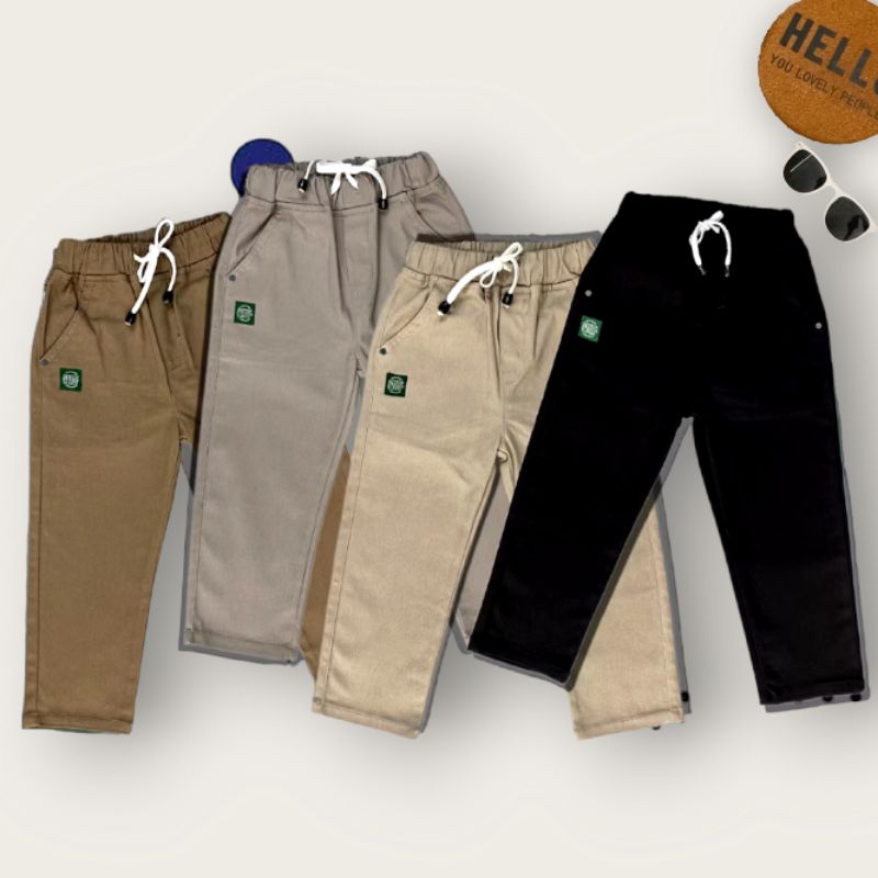 CELANA CHINOS PANJANG ANAK LAKI LAKI USIA 4-11 TAHUN | CHINOS PANJANG ANAK BAHAN CHINOS HALUS ADEM