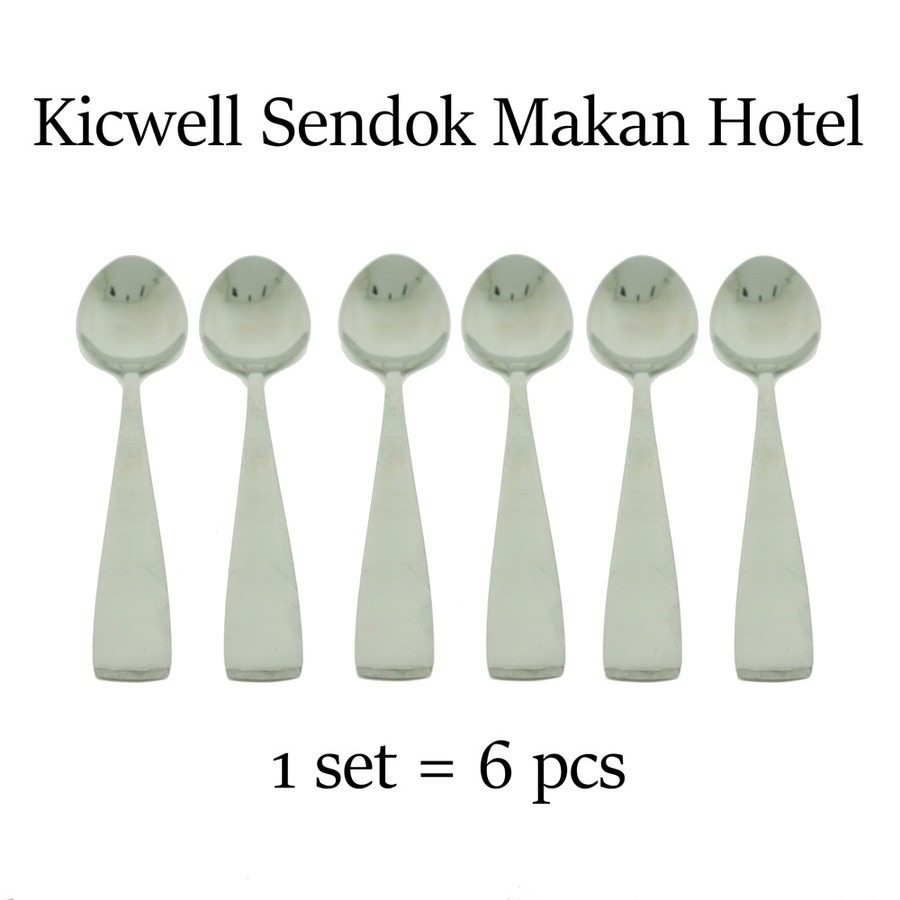Kicwell Sendok Makan Hotel (6 pcs) - Sendok Makan Hotel