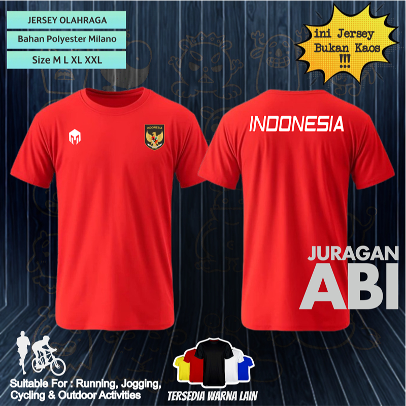 JERSEY MILLS TIMNAS INDONESIA HOME AWAY GK TRAINING AFF ASIAN WORLD CUP