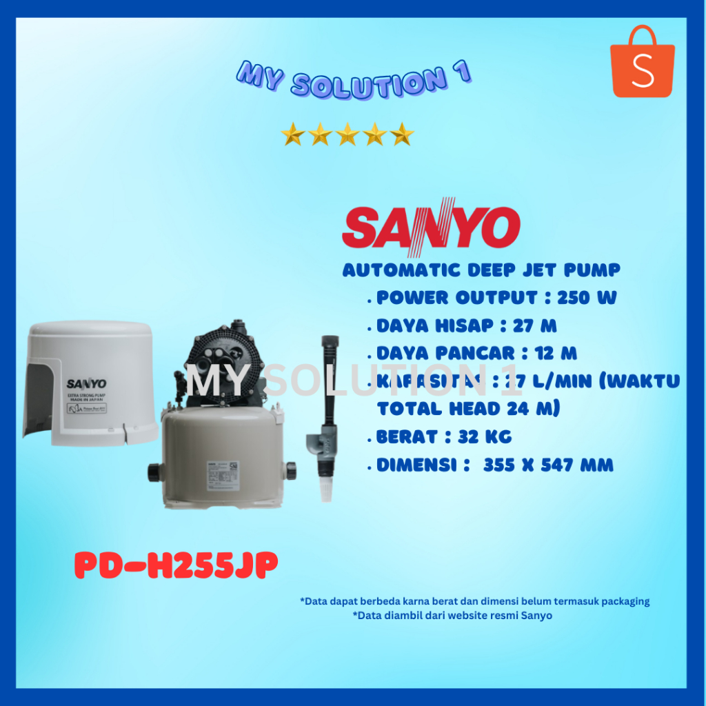 Sanyo Jet Pump PDH-255JP
