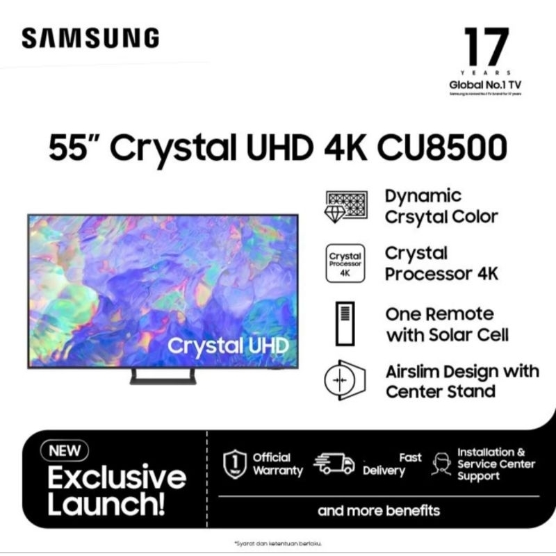 TV LED SAMSUNG 55INCH SMART TV UHD 4K CU8500