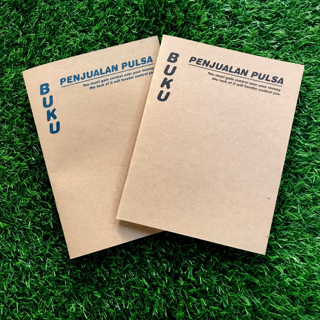 

BUKU PENJUALAN PULSA A5 SIMPLE READY STOK BUKU COKLAT