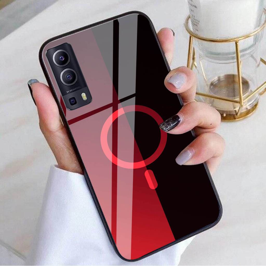 (Q52) Softcase Glass Kaca VIVO Y72 - VIVO Y52 TERBARU Case Hp Terbaru Anti Air TPU