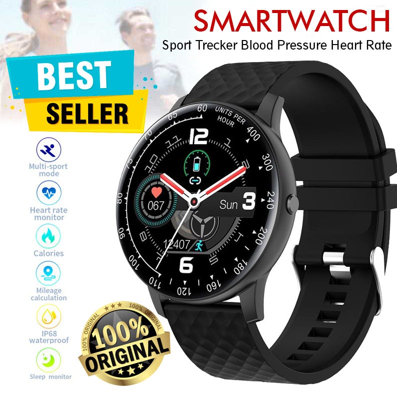 SKMEI Jam Tangan Smartwatch Bluetooth Pria Wanita Bulat Anti Air Touch Screen Digital Sport Watch