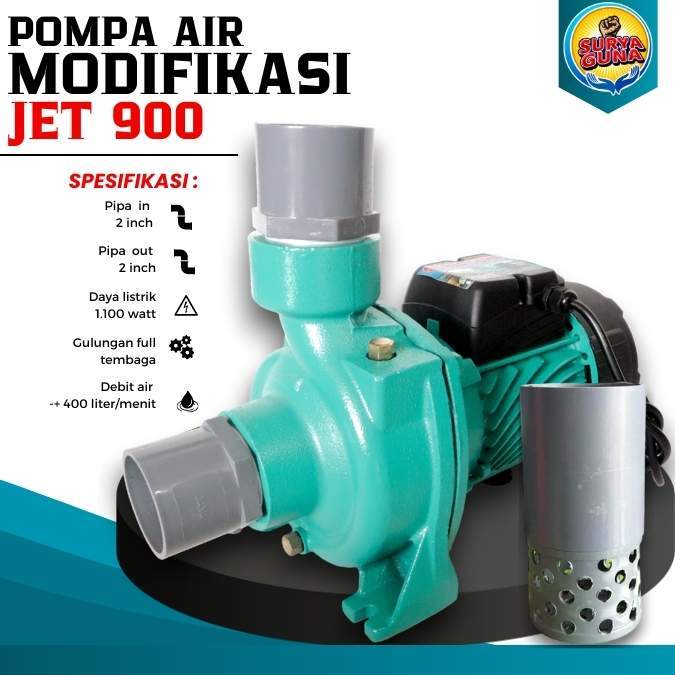 Pompa Modifikasi SURYA GUNA JET 900 Pompa air 2 dim Pompa Irigasi Tanaman