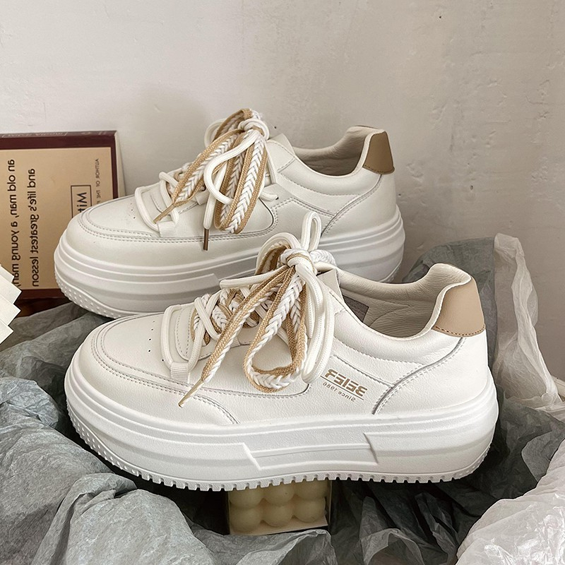 Minangstore.id Sane Sepatu Sneakers Wanita Hak Tinggi Terbaru Korea Import