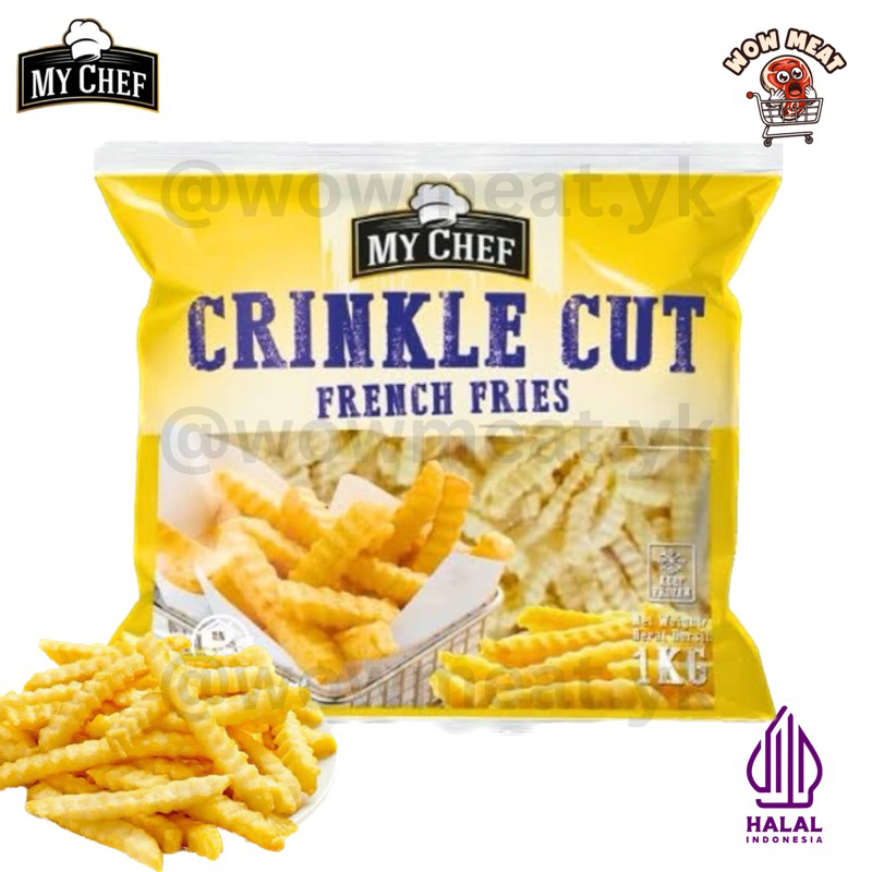 

Kentang Goreng Crinkle Cut My Chef 1 KG | French Fries Crinkle Cut | Kentang Goreng Crinkle