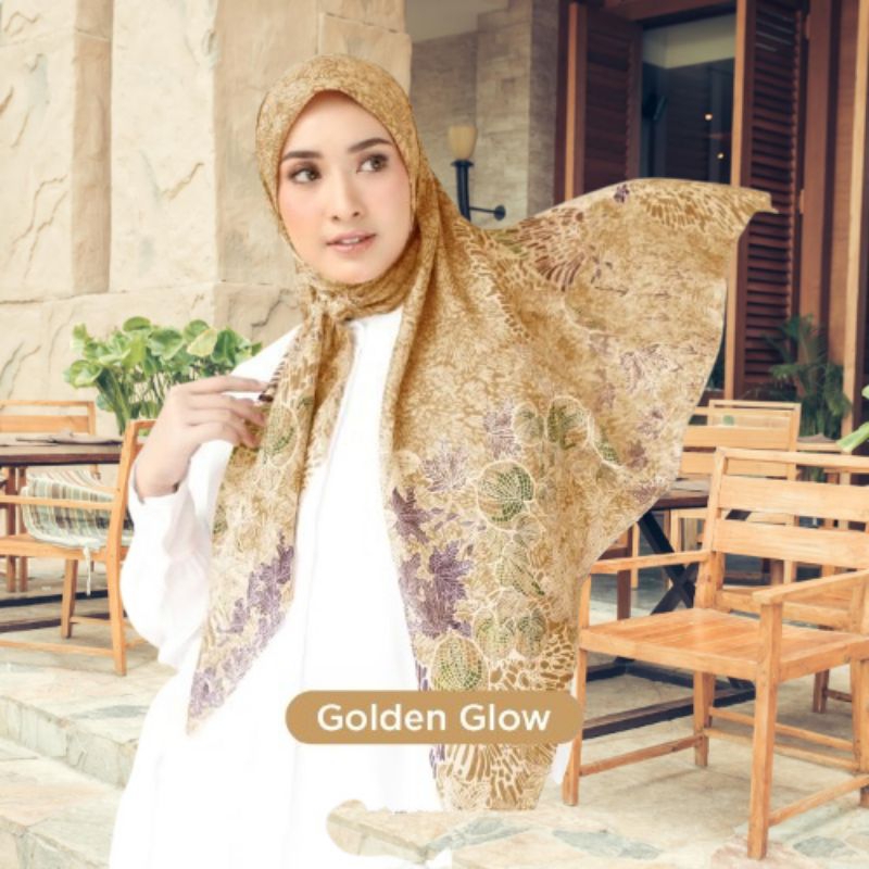 Hijab Segiempat Voal Motif Rumaisha Ethnic Scarf