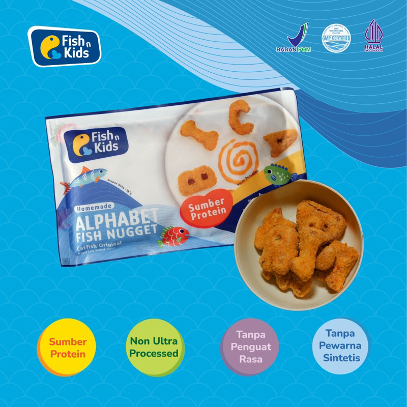 

Nugget Homemade Ikan Lele Bentuk Alphabet Homemade MPASI Anak Non MSG Fish and Kids