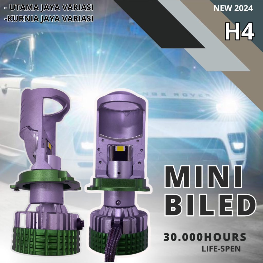 MINI BILED-LAMPU DEPAN MOBIL LED 60W -H4