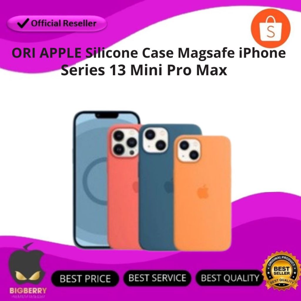 Silicone Case Magsafe iPhone 13 Pro Max 13 Mini Apple Cover Ori Apple