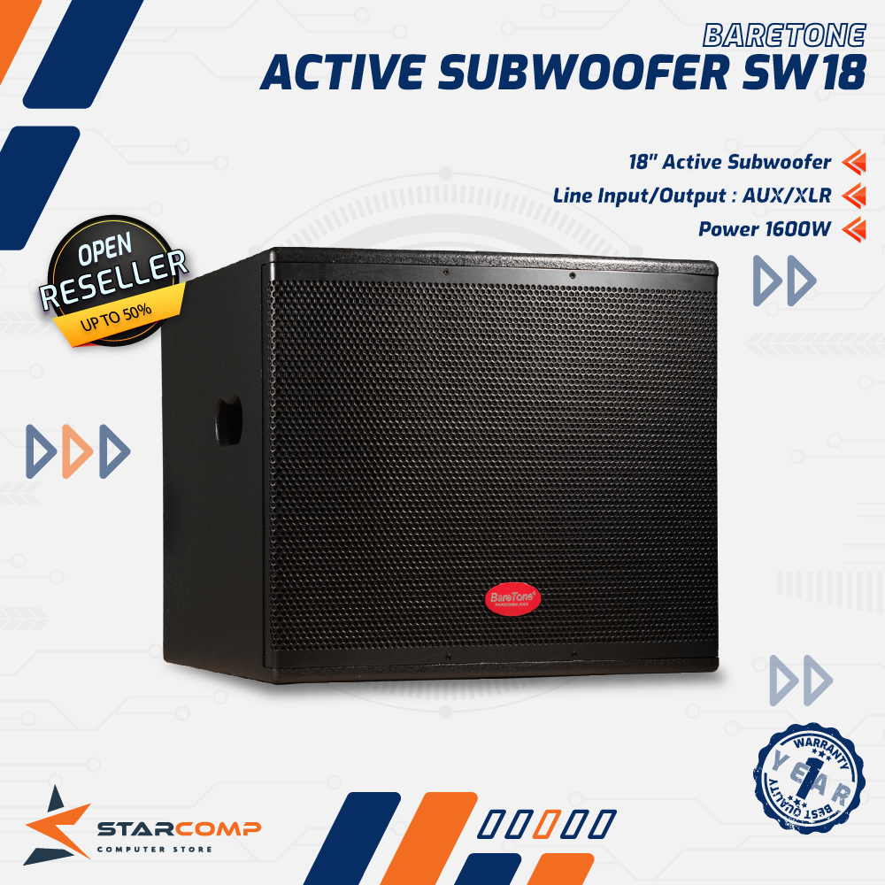 Subwoofer Speaker Aktif BareTone SW18 Type 18 Inch