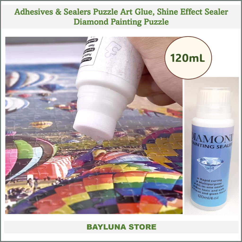 

BYL 120ml Adhesives & Sealers Puzzle Art Glue, Glue to give Shine Effect Sealer for Diamond Painting, Puzzle, etc