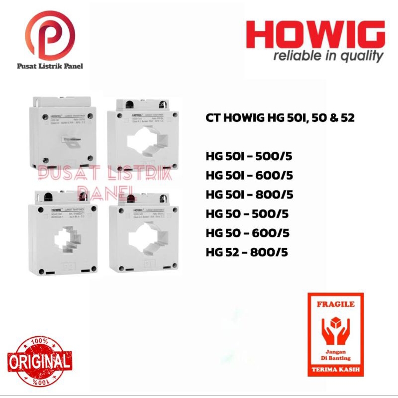 ct HOWIG HG 50 & 52 500/600/800A Curent Transformer Howig HG ORIGINAL