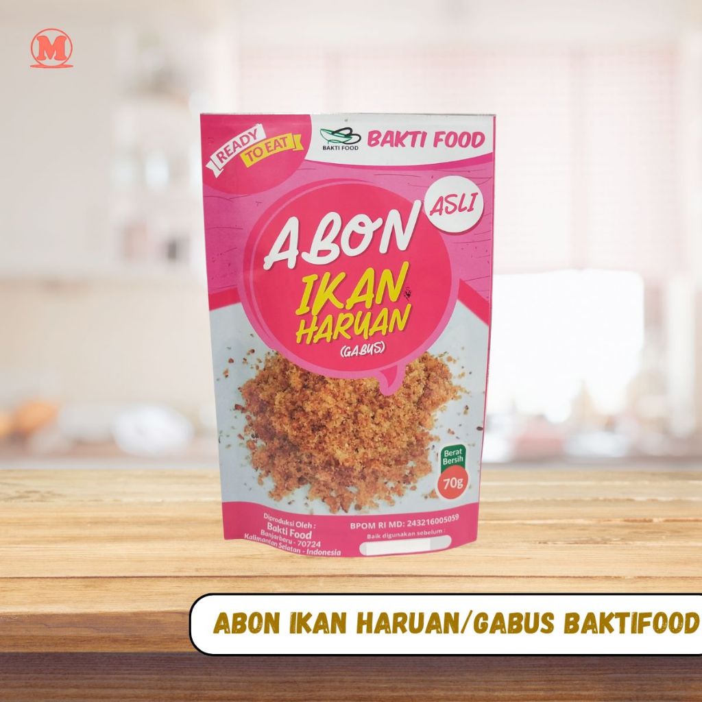 

Abon Ikan Haruan Baktifood- kemasan pouch