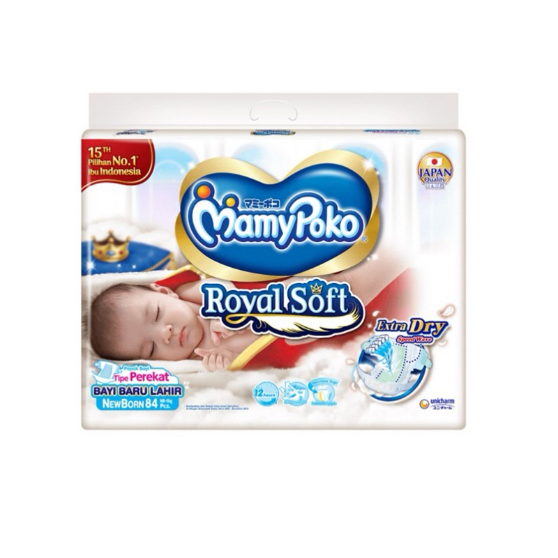 MAMYPOKO mamypoko royal soft new born perekat nb84