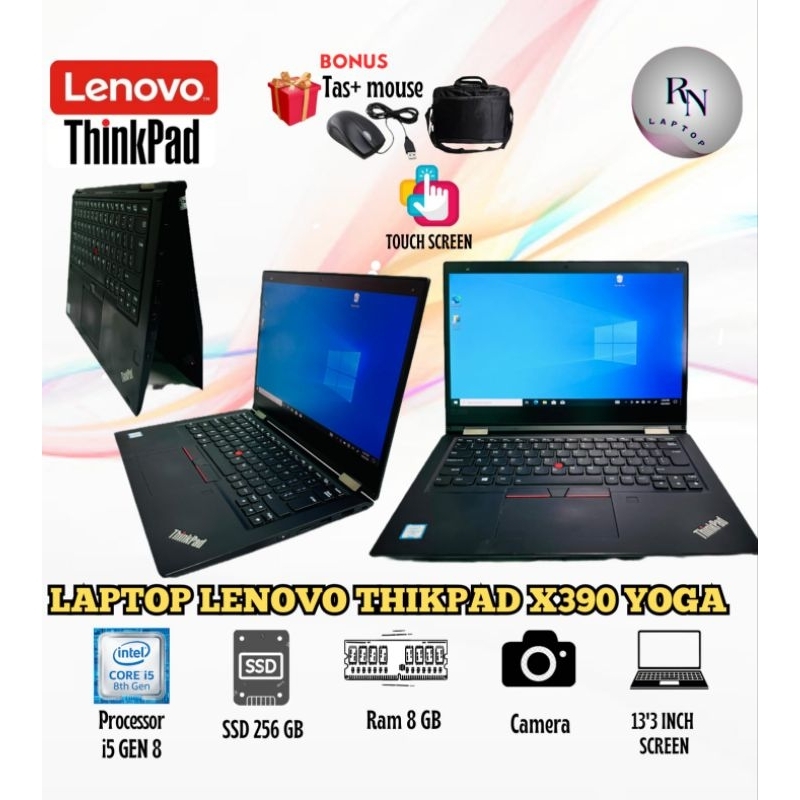 LAPTOP LENOVO THINKPAD X390 YOGA | PROCESSOR I5 GEN 8 | 8/256GB TOUCH SCREEN