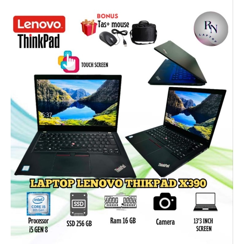 LAPTOP LENOVO THINKPAD X390 | PROCESSOR I5 GEN 8 | 16/256GB TOUCH SCREEN