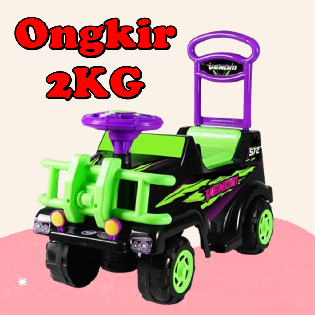 Shp smj572 mainan anak mobilan dorong mobilan duduk anak mobil jeep anak bisa gosend bisa kado