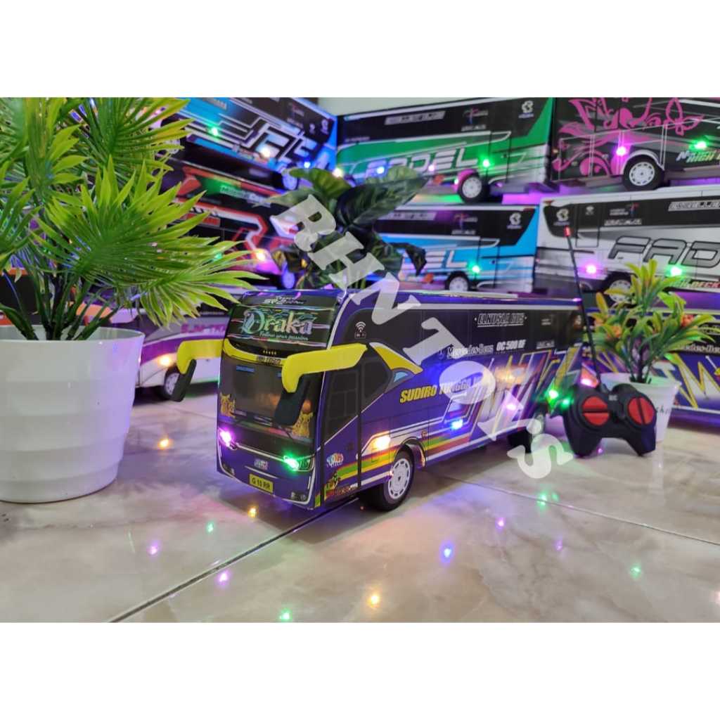 MAINAN BUS TELOLET BASURI REMOT CONTROL DRAKA
