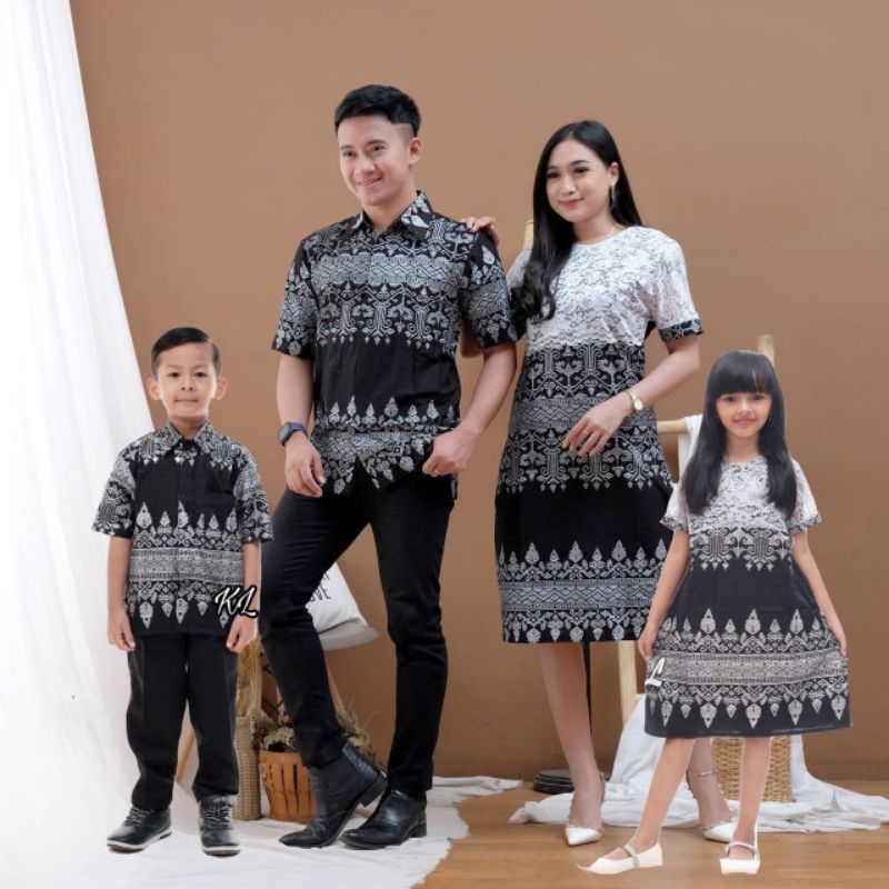 DRESS BROKAT ANJANI SILVER SARIMBIT BATIK JUMBO / BATIK COUPLE TERHITS / DRESS BRUKAT TERLARIS / PAK