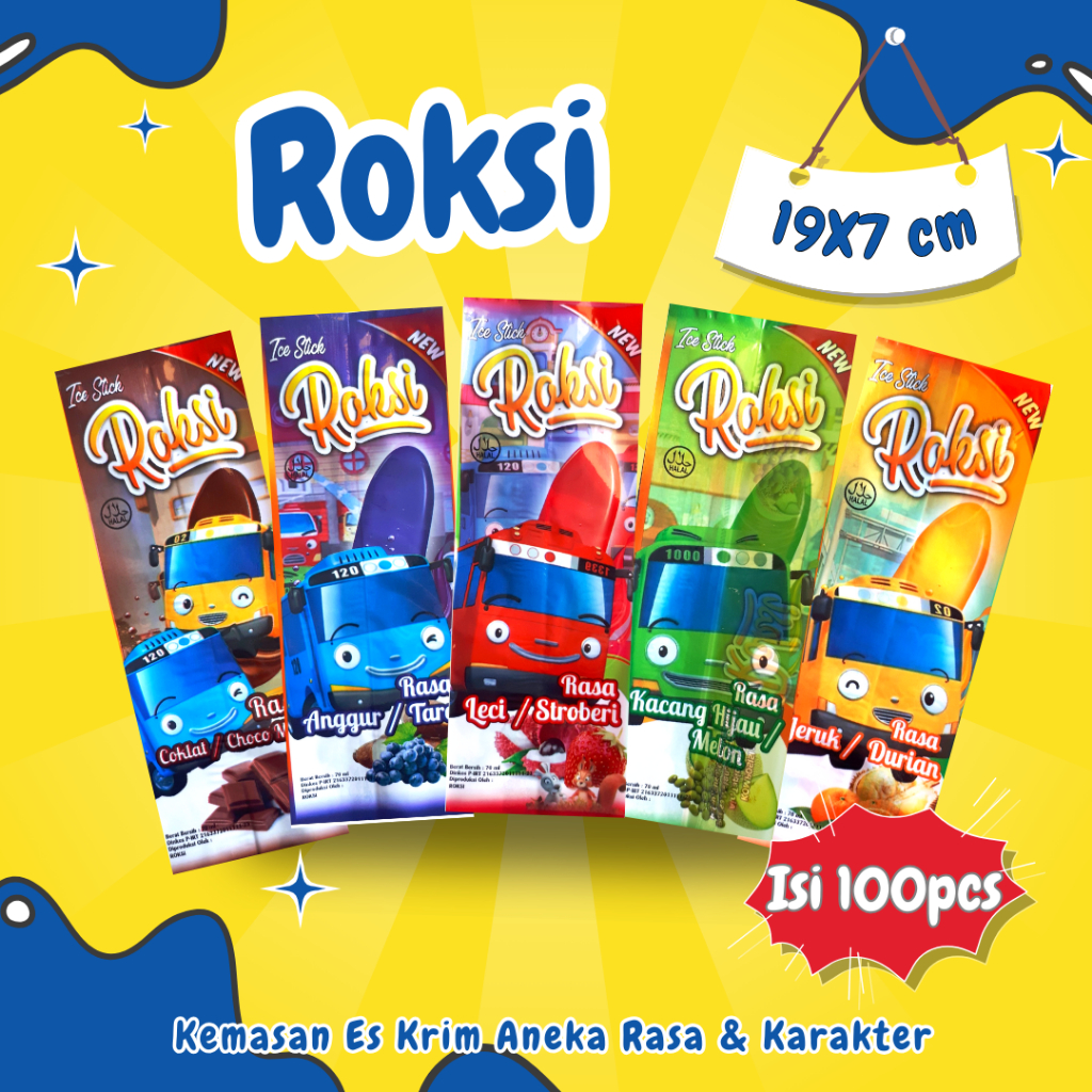 

Kemasan Es Krim Loly Romeo Plastik Es Jolly Ikat Bungkus Es Isi 100pcs Plastik Eskrim Stik