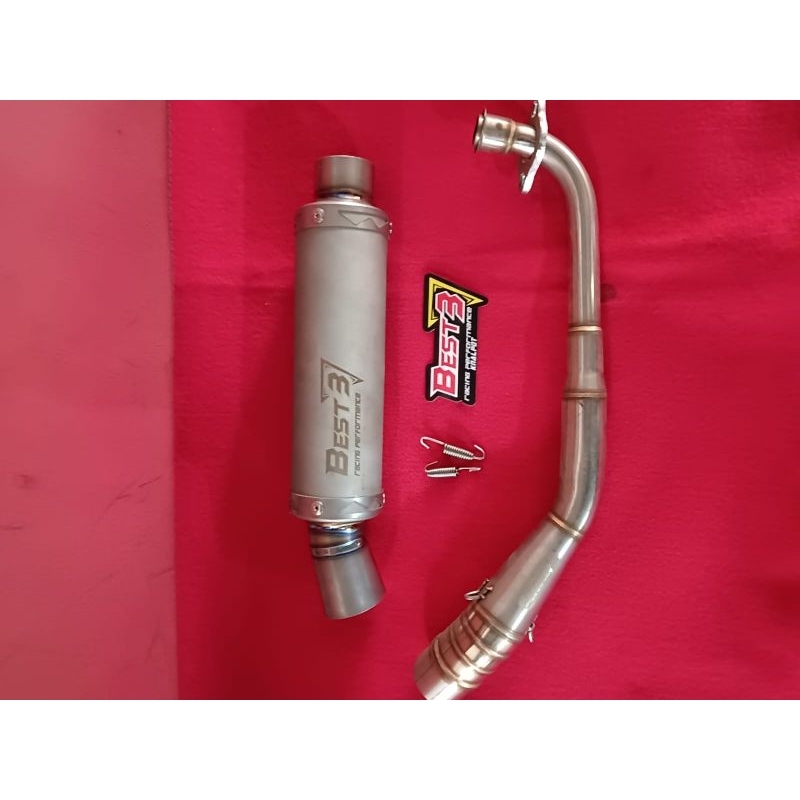 Knalpot Best3 Original Nmax New Aerox New Sanblas Titanium Original Racing best3
