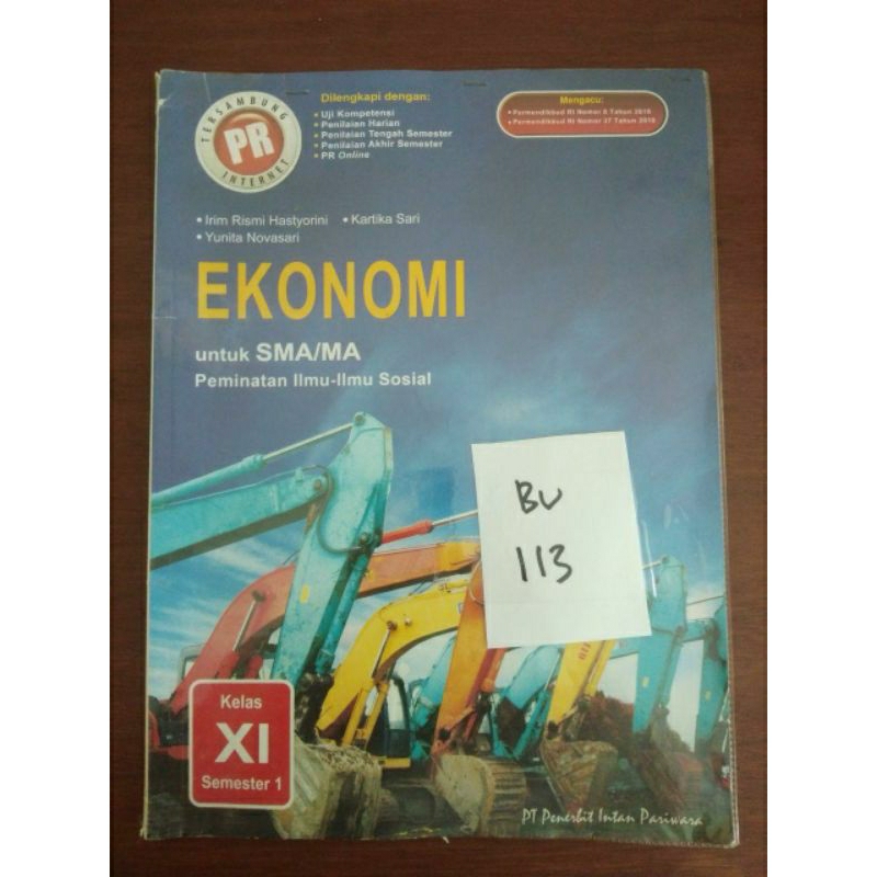 

EKONOMI UNTUK SMA/MA PEMINATAN ILMU-ILMU SOSIAL KELAS XI SEMESTER 1(BU113)