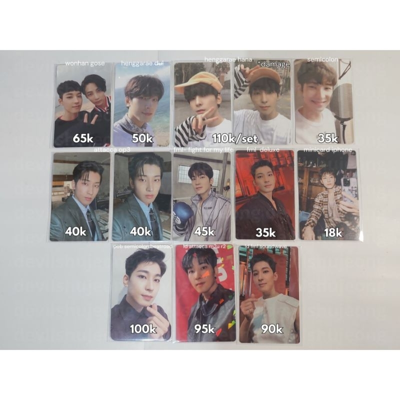 PC ALBUM KR POB BENEFIT LD LUCKY DRAW WONWOO SEVENTEEN