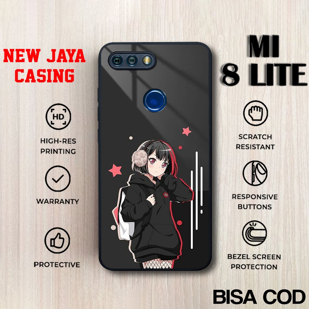 Case Xiaomi Mi 8 Lite Terbaru Anime cewek Hardcase Softcase Glosy Casing Mi 8 Lite Termurah Terlaris