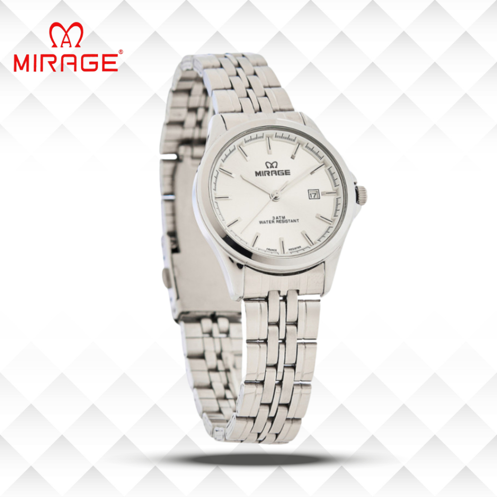 Mirage Jam Tangan Wanita Analog 8709 L Silver Original Stainless