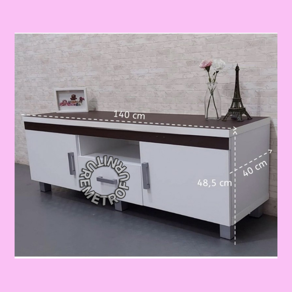 MEJA TV MINIMALIS MEJA TV PUTIH RAK TV MINIMALIS PUTIH FREE ONGKIR SERANG KOTA