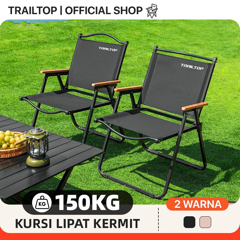 TrailTop Meja Kursi Lipat Kermit 1 Set Meja Lipat Outdoor Dan Kursi Lipat Portable