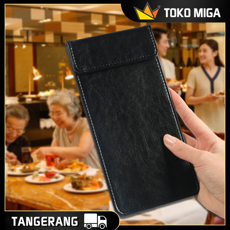 

Baru 10*20Cm Papan Klip Pu Holder Bill Restaurant Clipboard Restoran Cafe Dengan Penutupan Magnetik