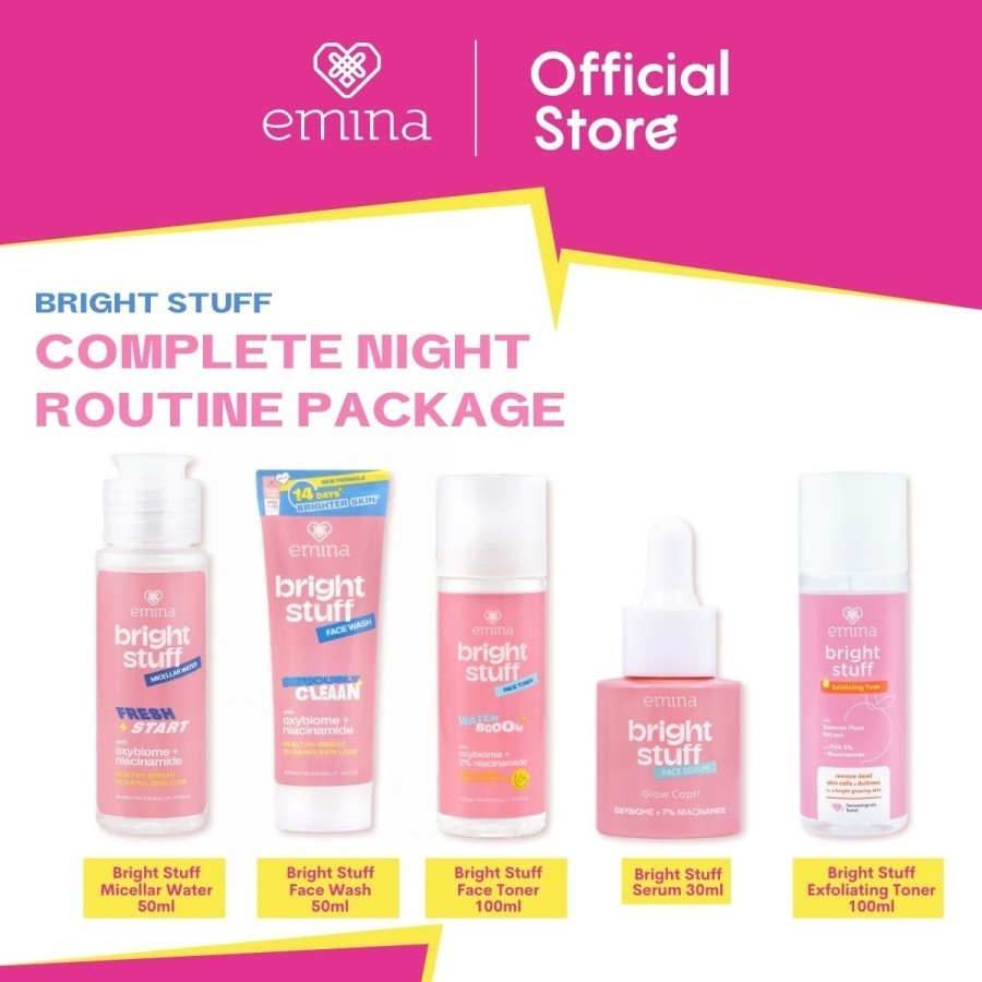 Emina Bright Stuff Series Satuan / Skincare Remaja