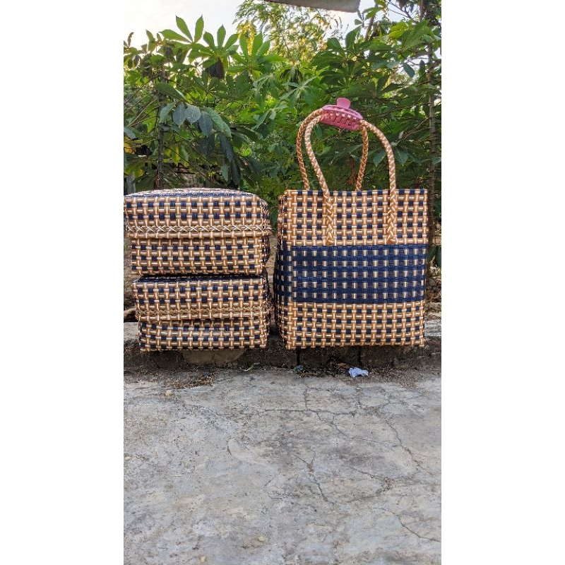 tas anyaman keben pejati set 2/tas keben pejati size keben 25x25cm