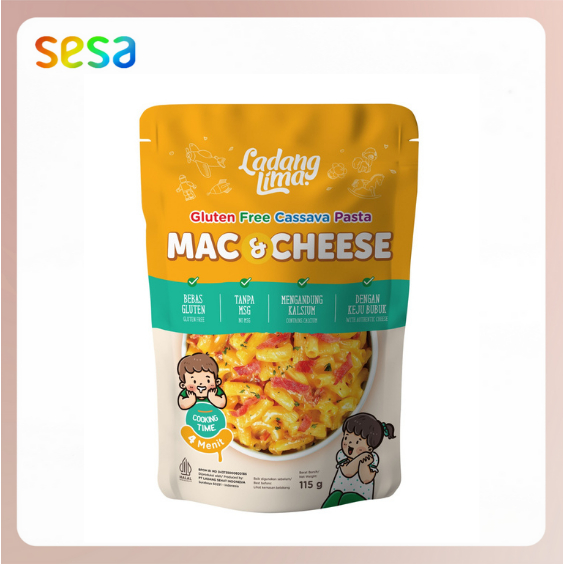 

LADANG LIMA Pasta Mac & Cheese 115gr - Makaroni Snack Sehat Praktis