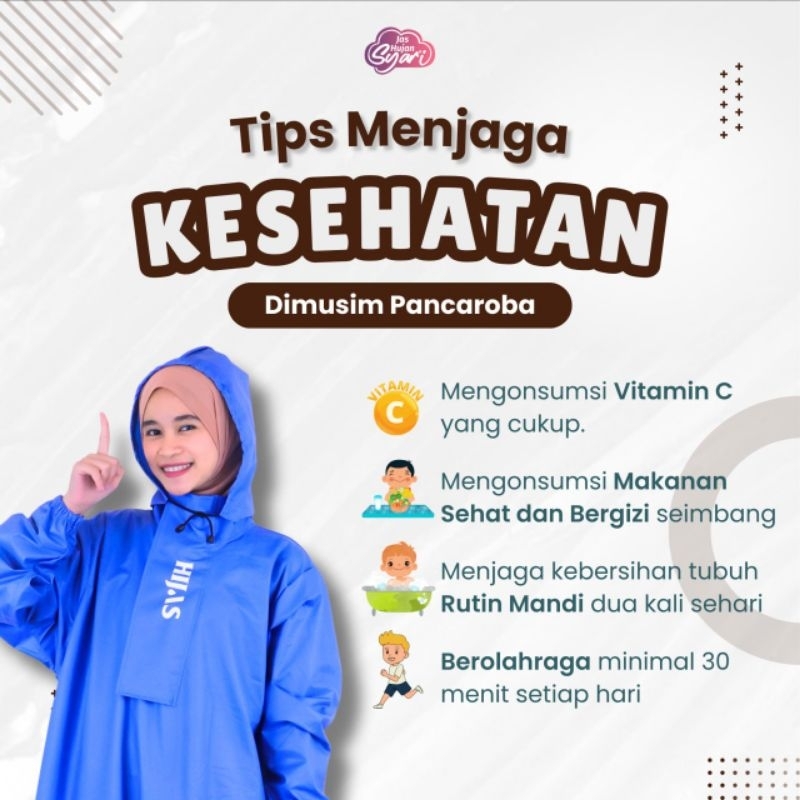 Jas Hujan Gamis Syari