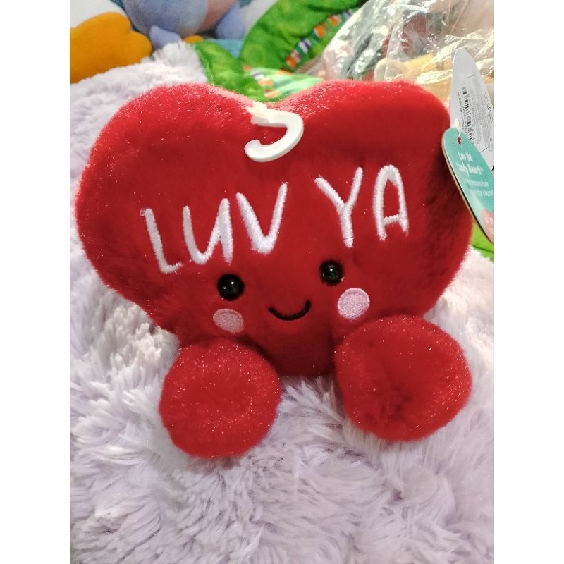 Boneka Palm Pals Luv Ya Candy Heart Red Love Edition PalmPals Love merah
