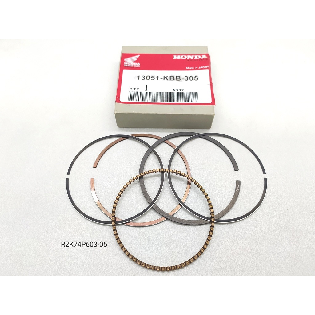 Ring Seher Piston Tiger Size 1.00 Original Honda Japan 13051-KBB-305