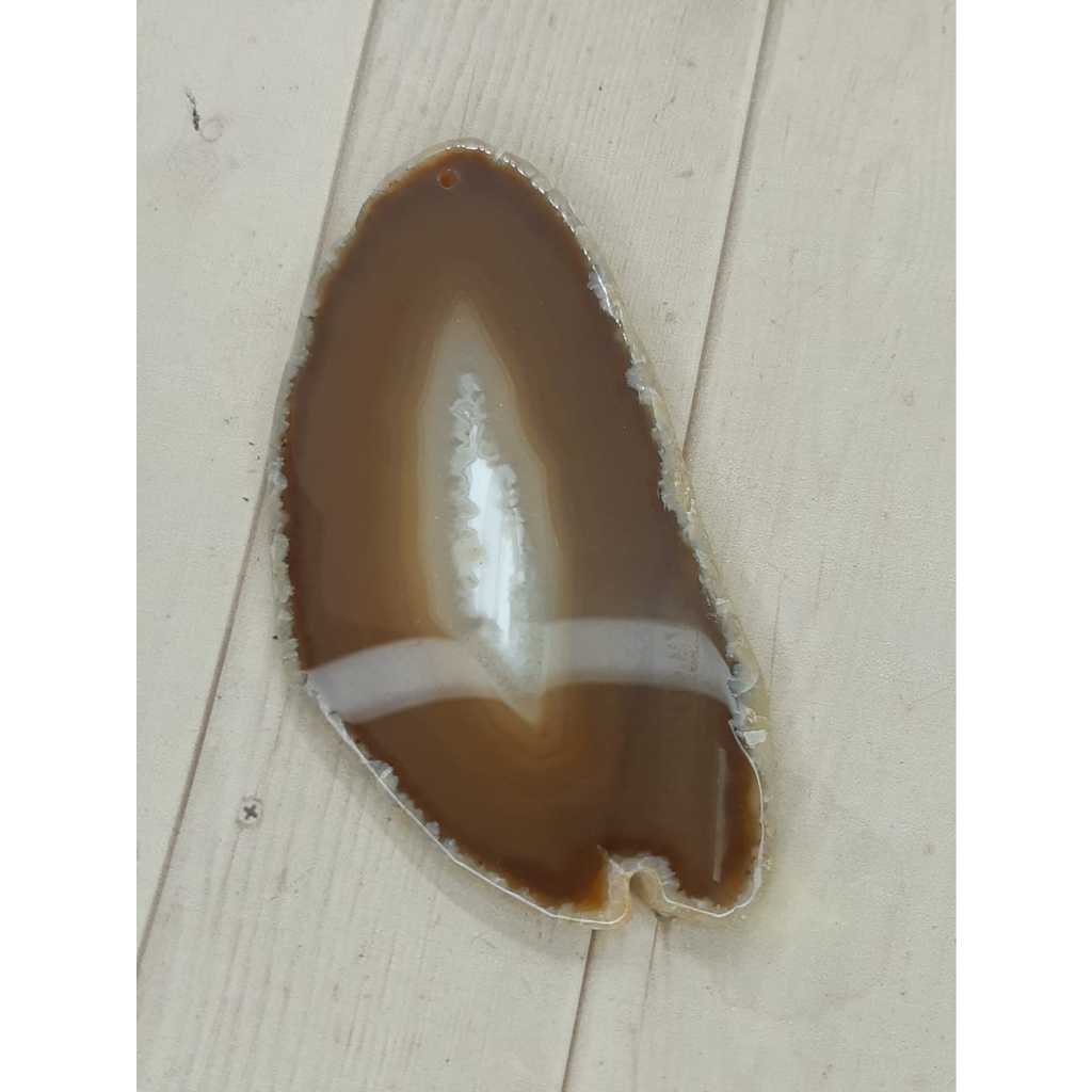 Brown Grey Agate Slice